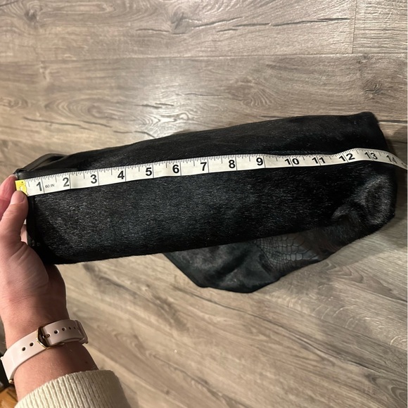 Gianni Chiarini Bag Purse Shoulder Strap Genuine Leather Calf Cow Italy Black - Picture 10 of 12